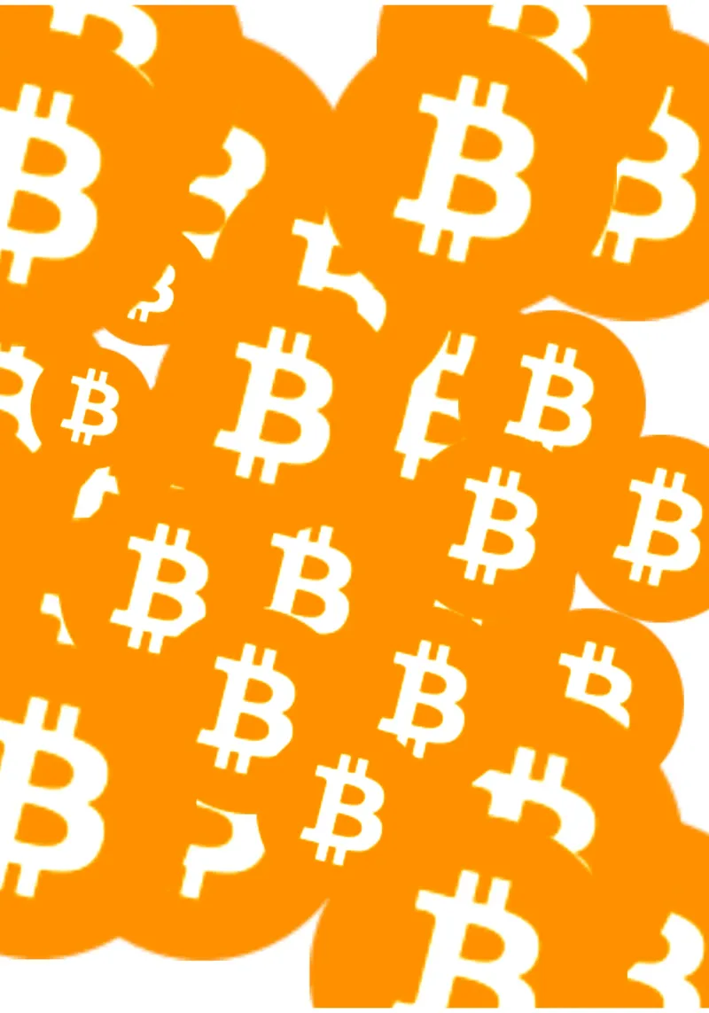 Rain of Wealth_BTC pellicola backlit da Crypto_Jungle