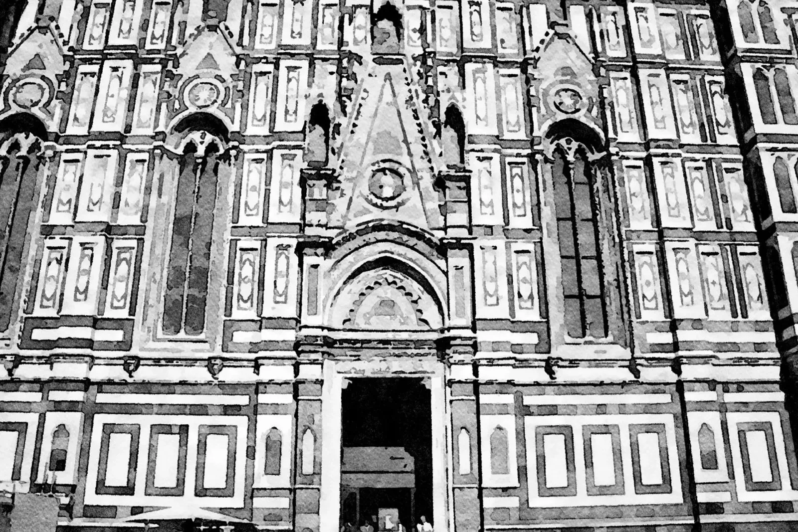The Cathedral canvas by Massimo Frascogna