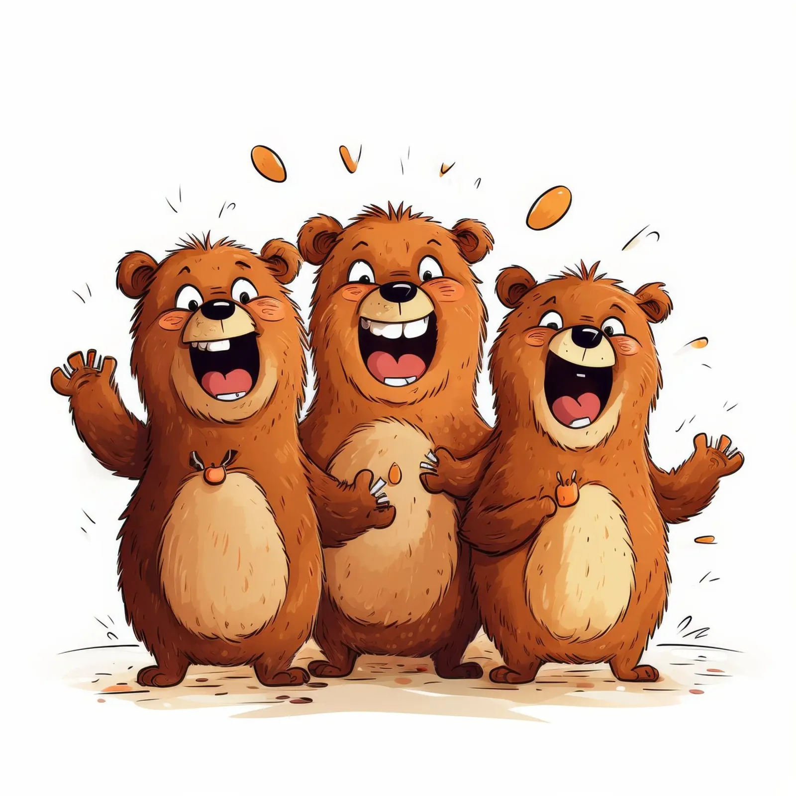La banda degli orsi retrò carta hahnemühle da Funny Animals