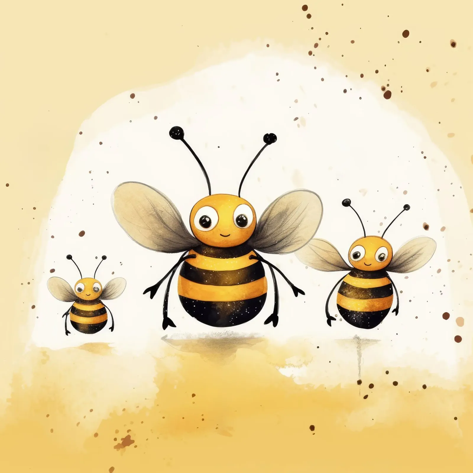 Retro Bee Gang pellicola backlit da Funny Animals