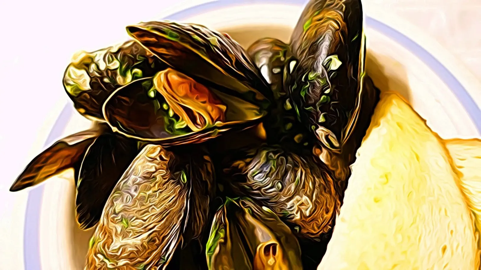 Cozze pellicola backlit da Massimo Frascogna