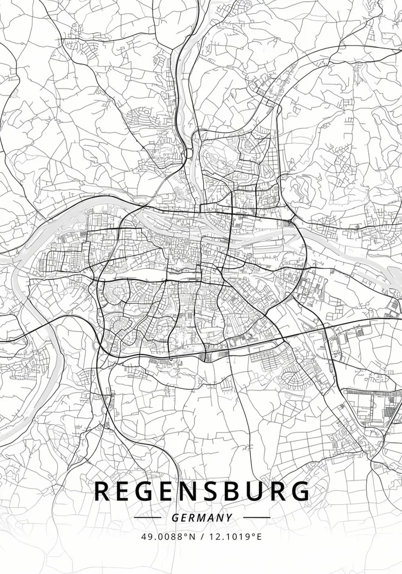 Regensburg Germania poster da Christopher Adams