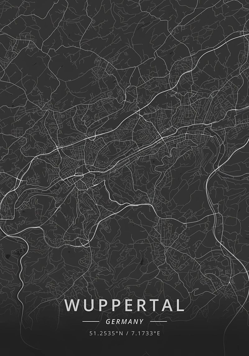 Wuppertal, Deutschland Poster von Christopher Adams