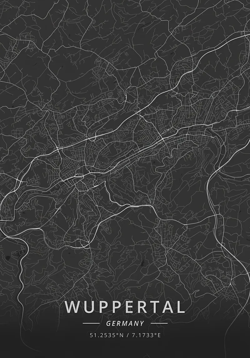 Wuppertal, Germania poster da Christopher Adams