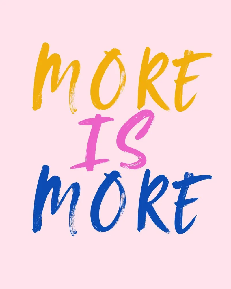 More is more pellicola backlit da designsbysophia