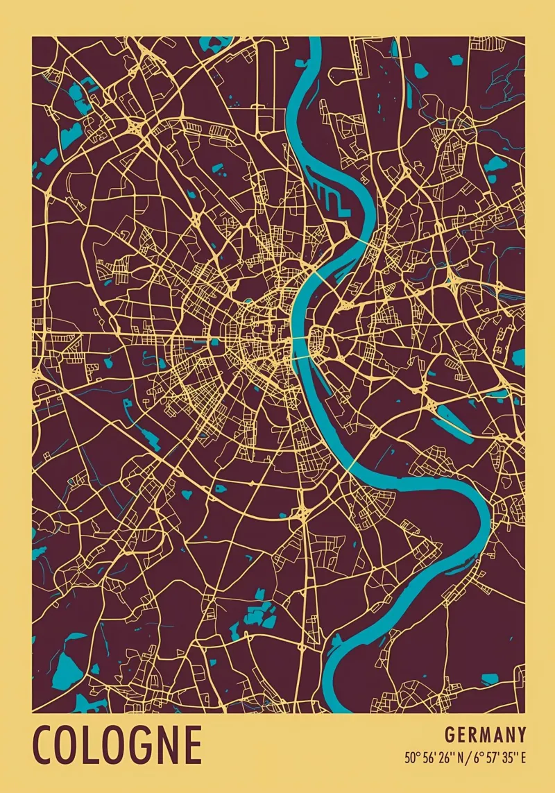Koln Cologne alu-dibond by Christopher Adams