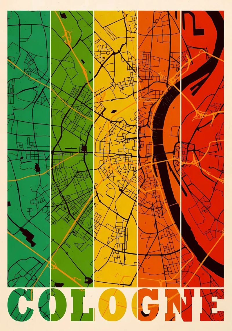 Cologne Allemagne poster de Christopher Adams