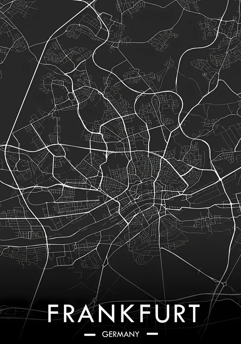 mappa di francoforte pellicola backlit da Christopher Adams