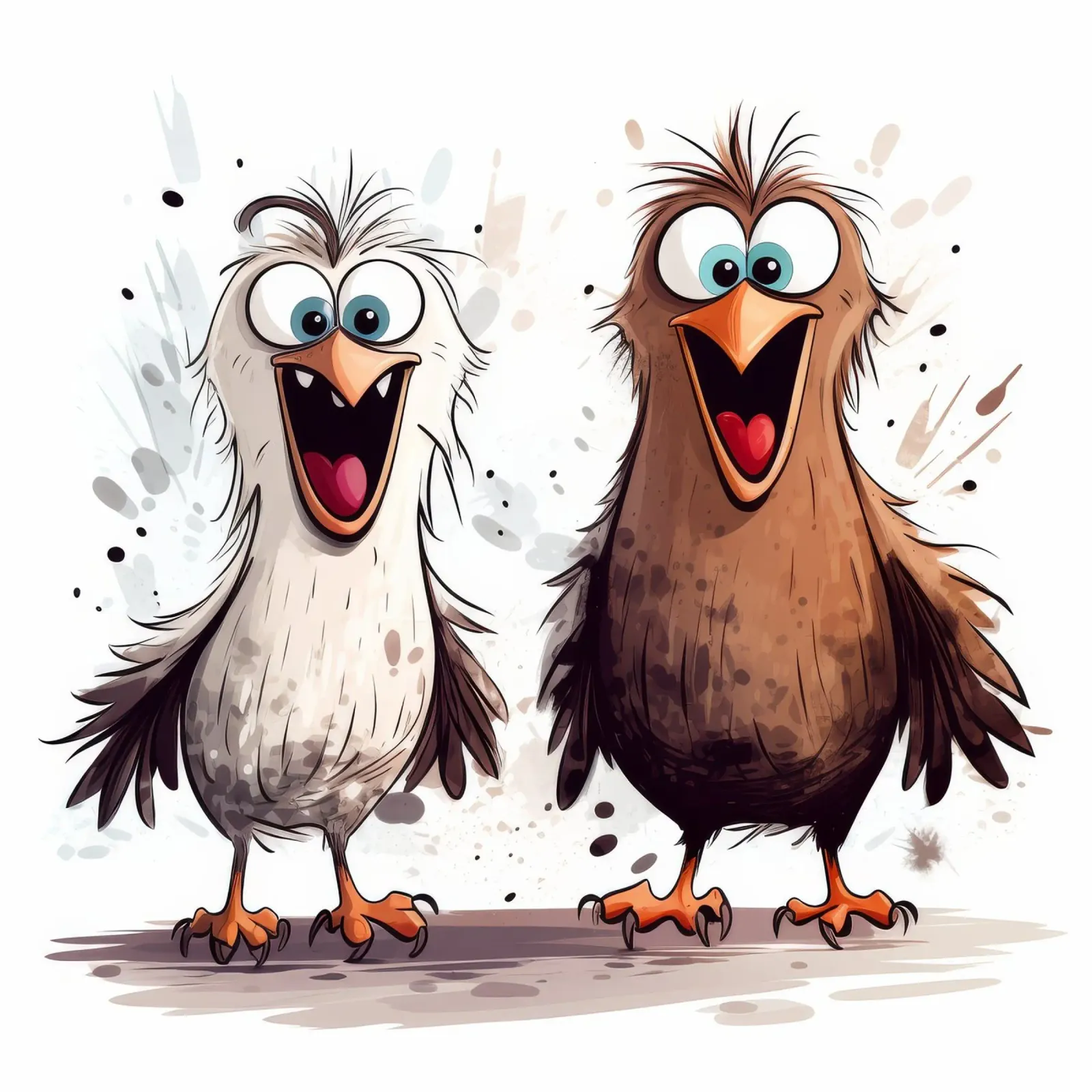 Retro Eagle Duo hahnemühle by Funny Animals