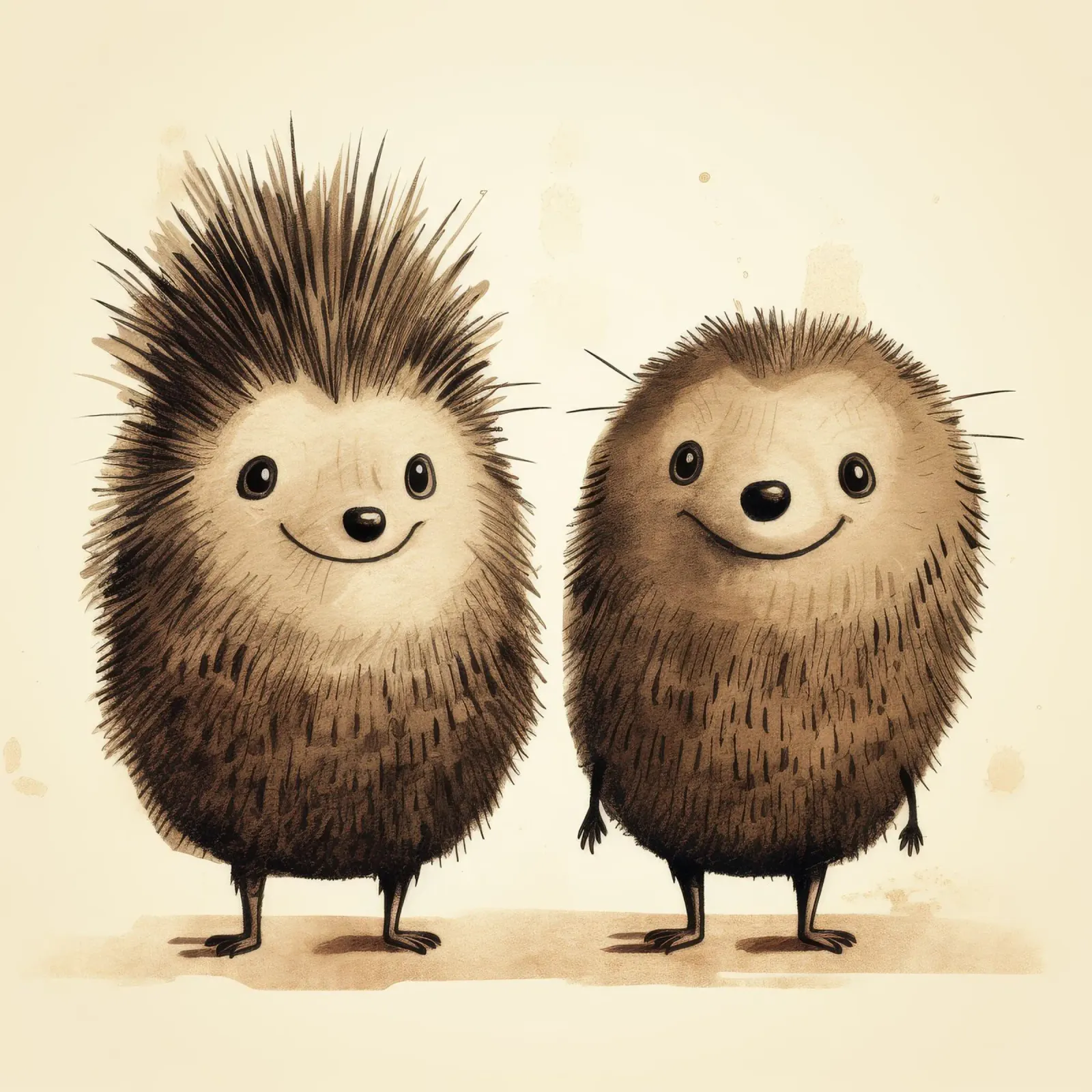 Duo di Echidna retrò poster da Funny Animals