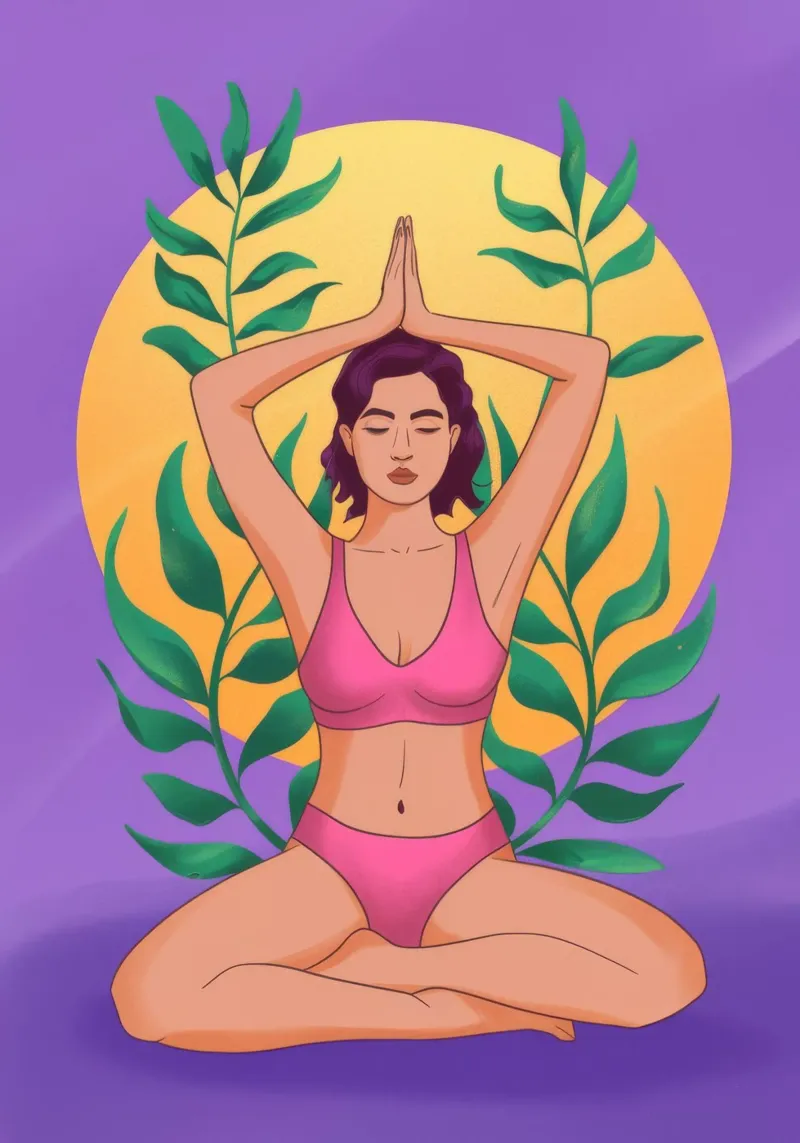 Yoga Meditation Pose canvas by Demar Galleria