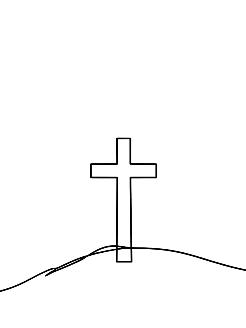 Religioso - Line art minimalista plexiglass da Viv Line Art
