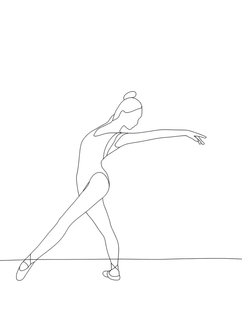 Donna yoga - Line art minimalista plexiglass da Viv Line Art