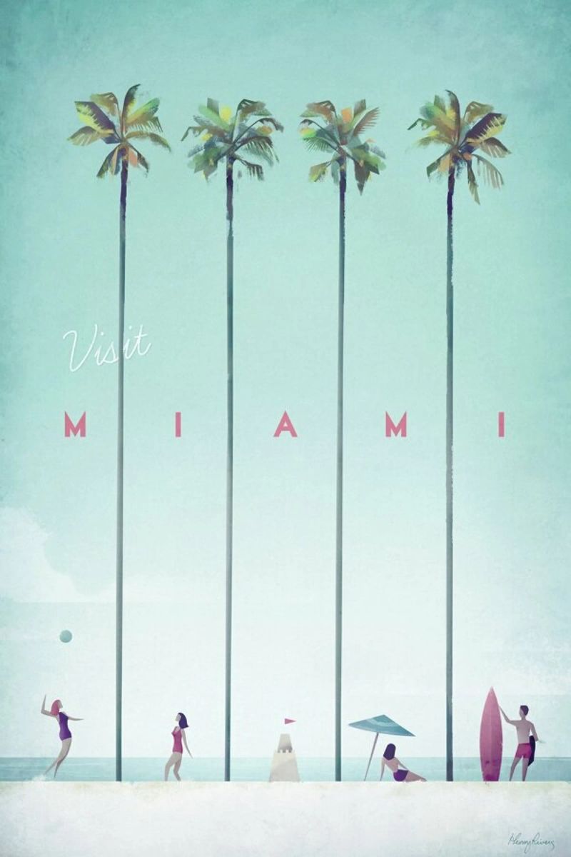 Miami Poster von Henry Rivers