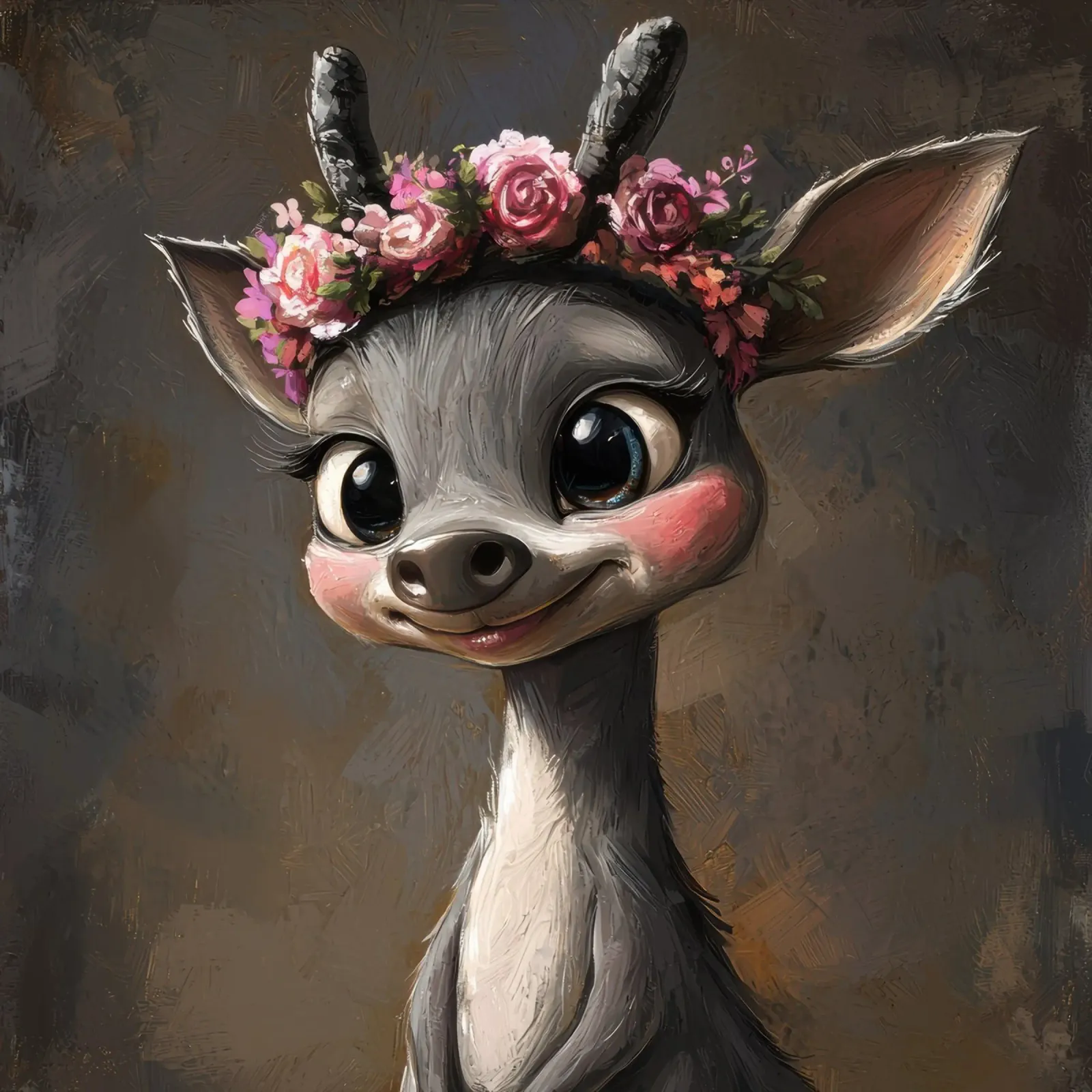 Orsetto giocoso e sciocco dei cartoni animati poster da Funny Animals
