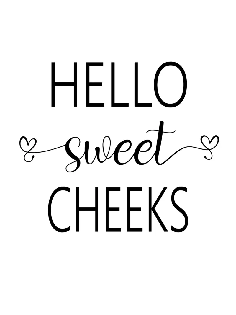 Ciao Guance Dolci pellicola backlit da Shark Printables