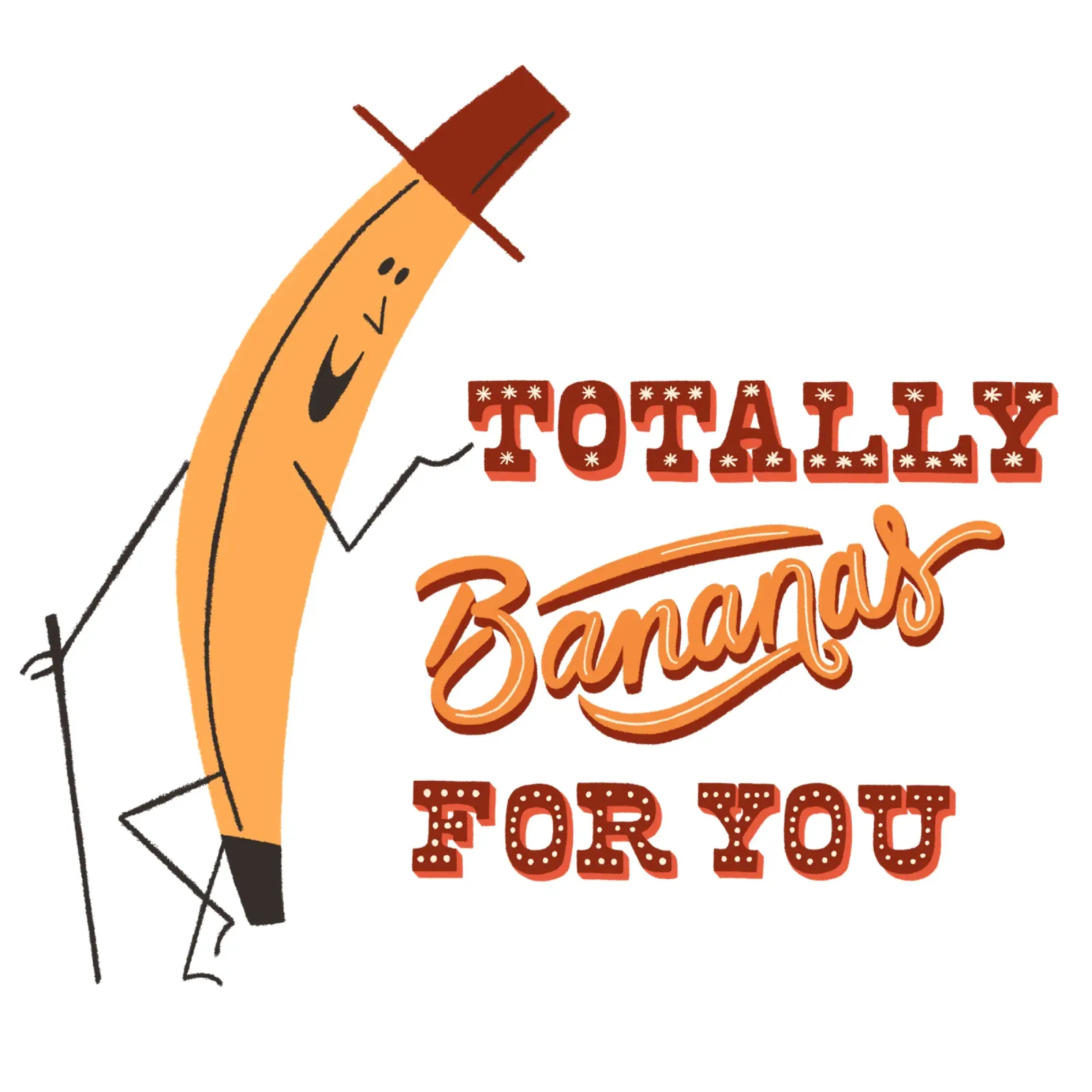 Ich liebe Dich Muttertag Valentinstag Banane carta hahnemühle da incomeforcreatives