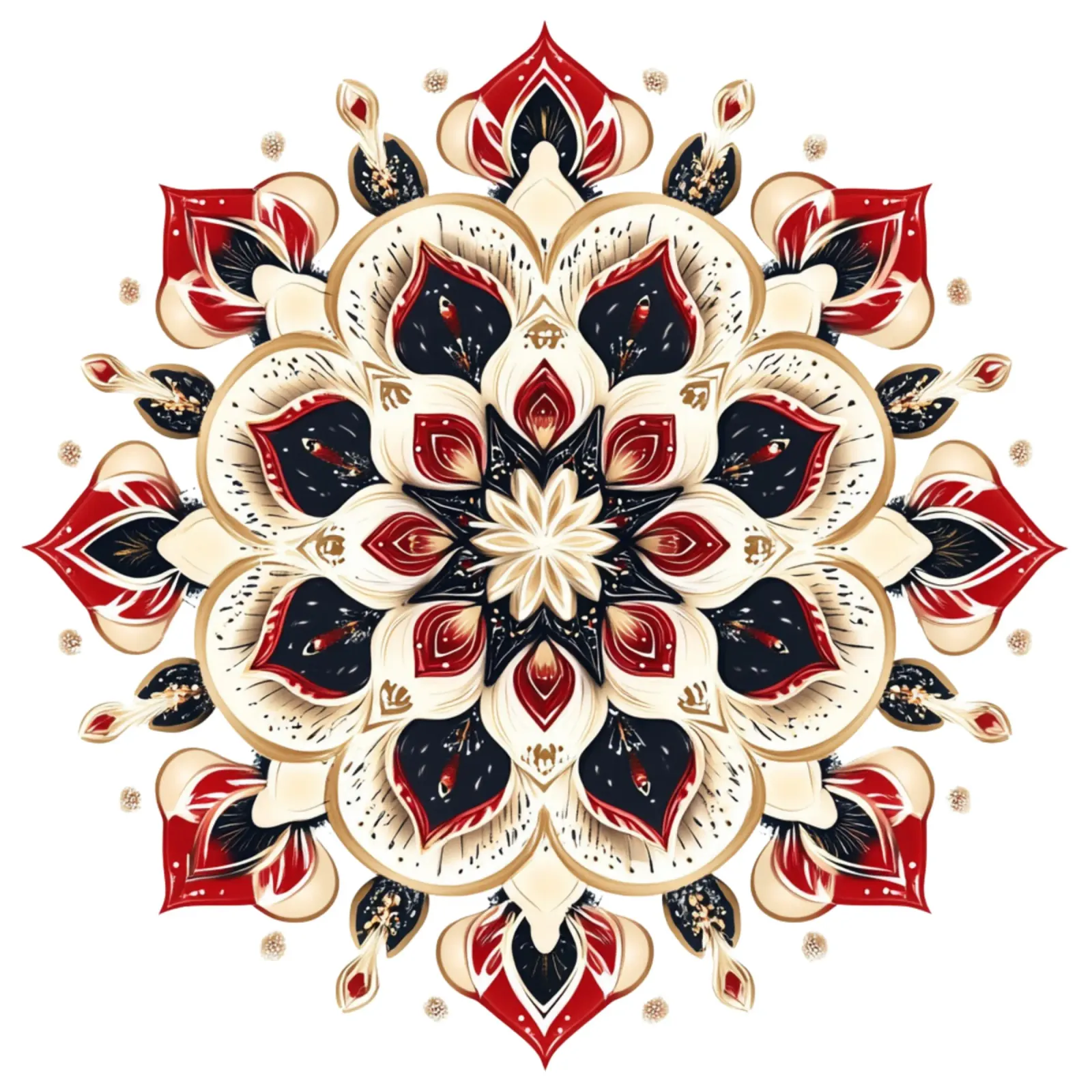 Christmas Mandala acrylic glass by Spiritual Touch