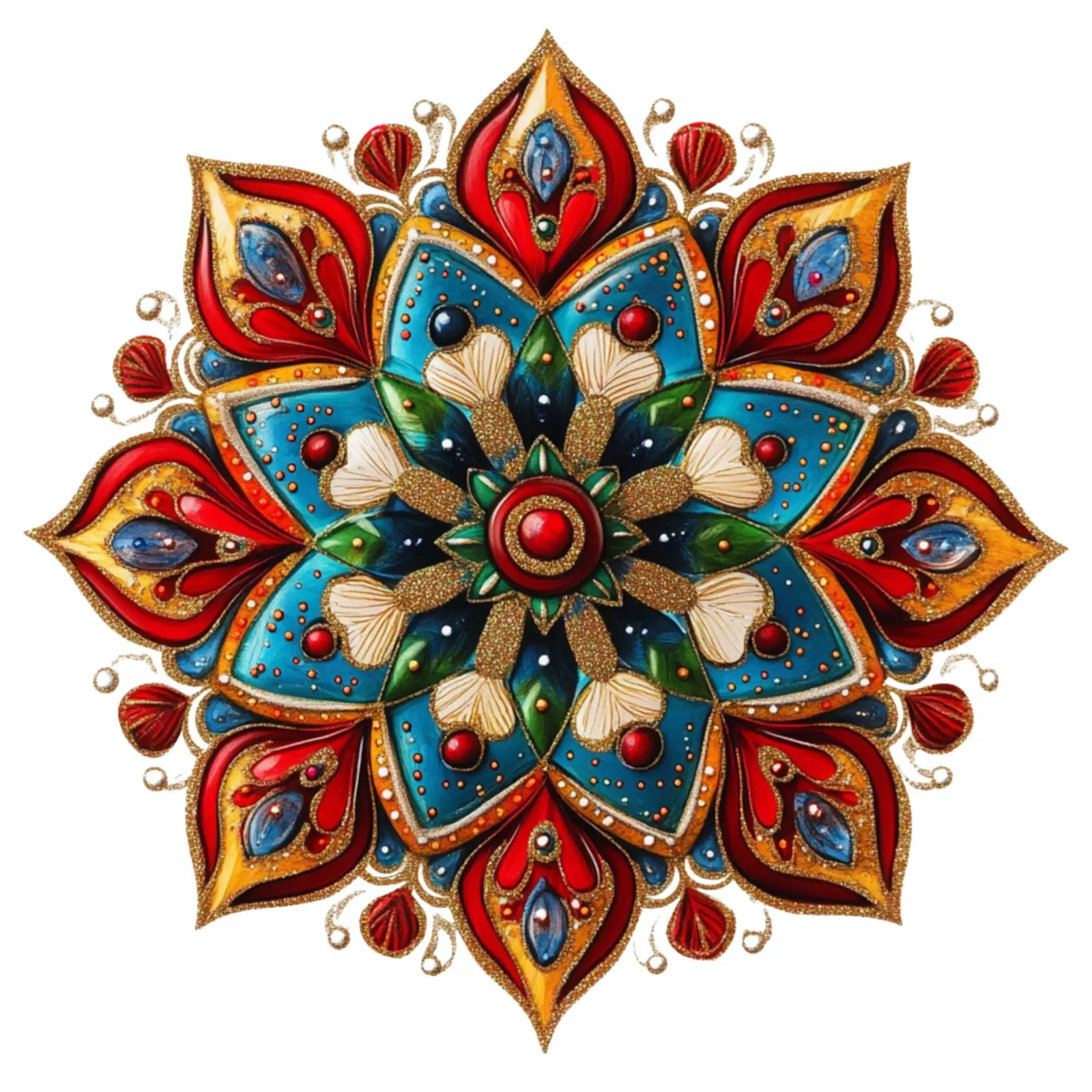 Mandala di Natale pellicola backlit da Spiritual Touch