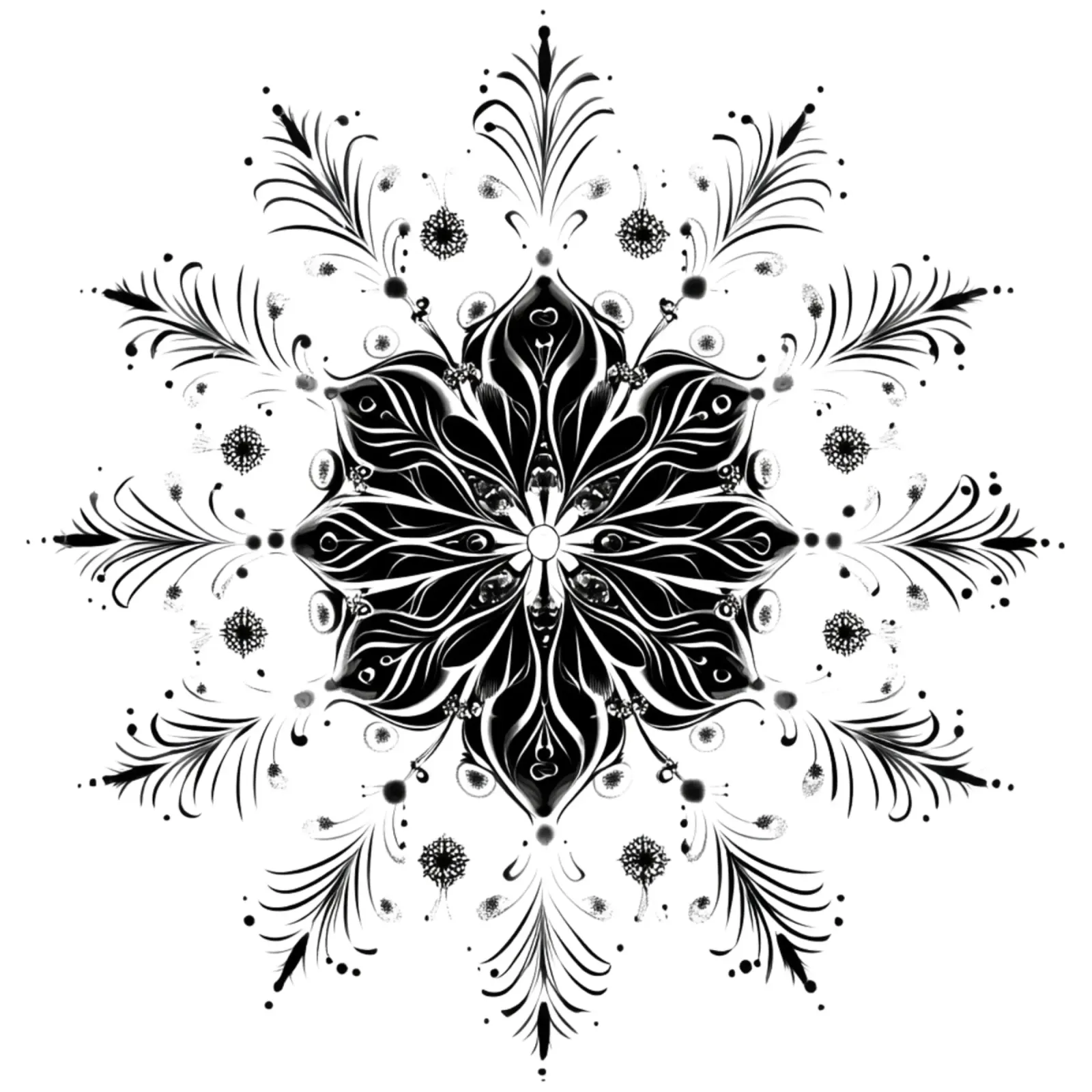 Mandala de Noël poster de Spiritual Touch