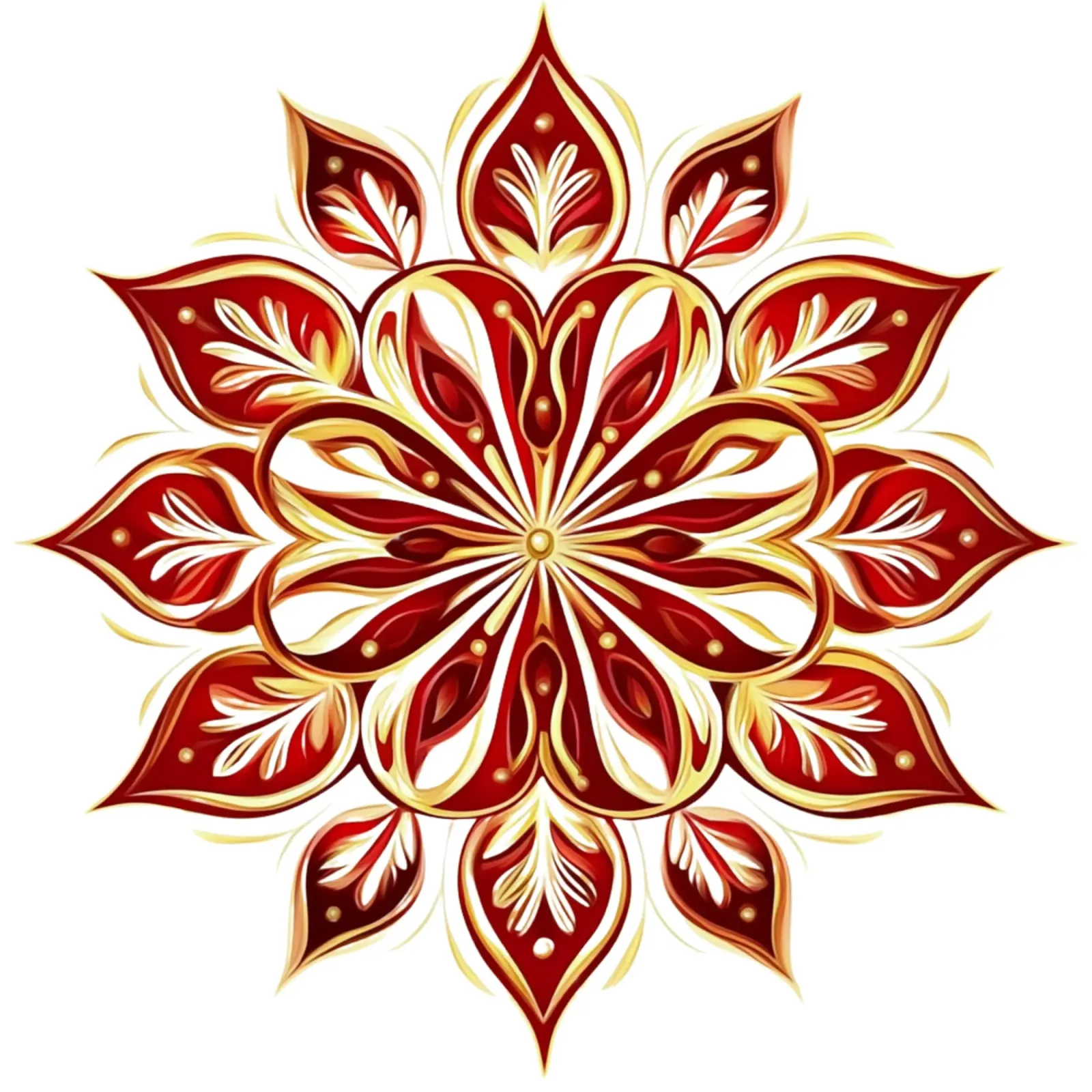 Weihnachts-Mandala Acryl-Glas von Spiritual Touch