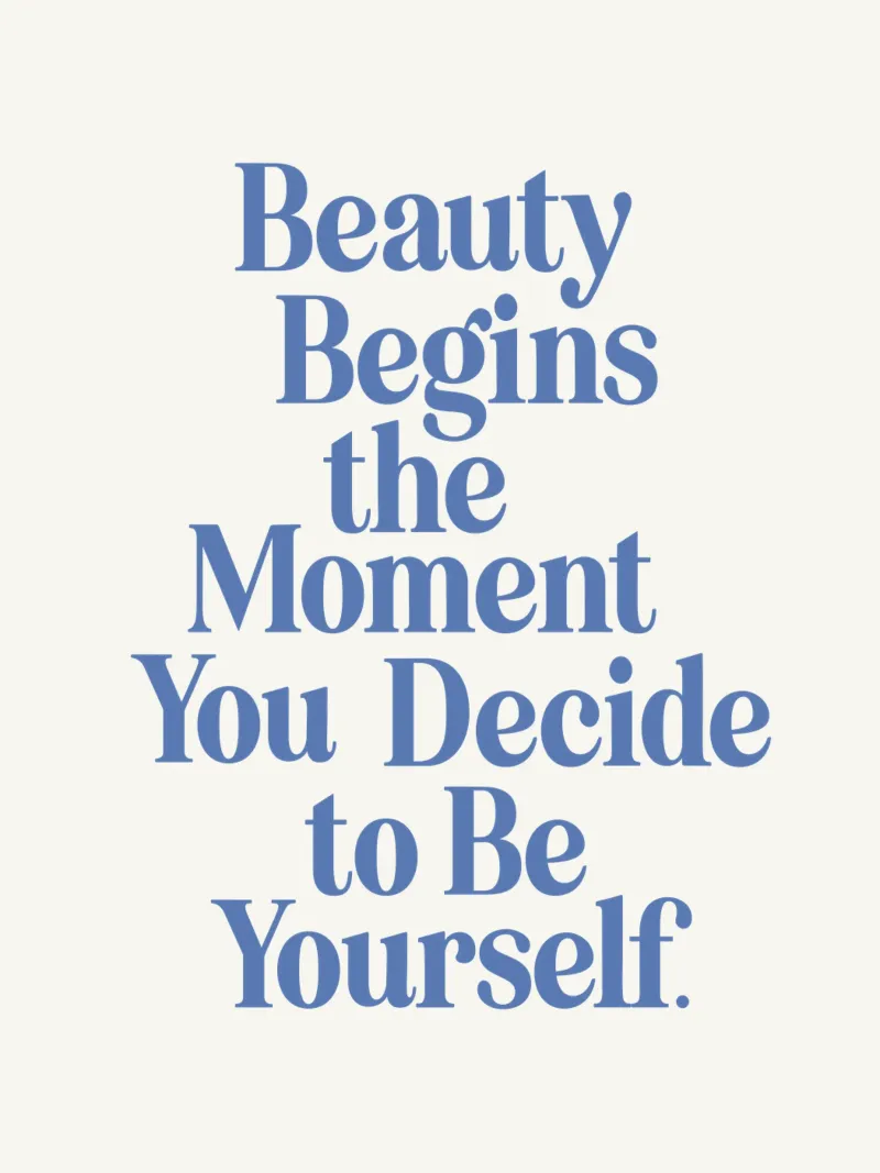 La bellezza inizia nel momento in cui si decide di essere se stessi pannello forex da THE MOTIVATED TYPE