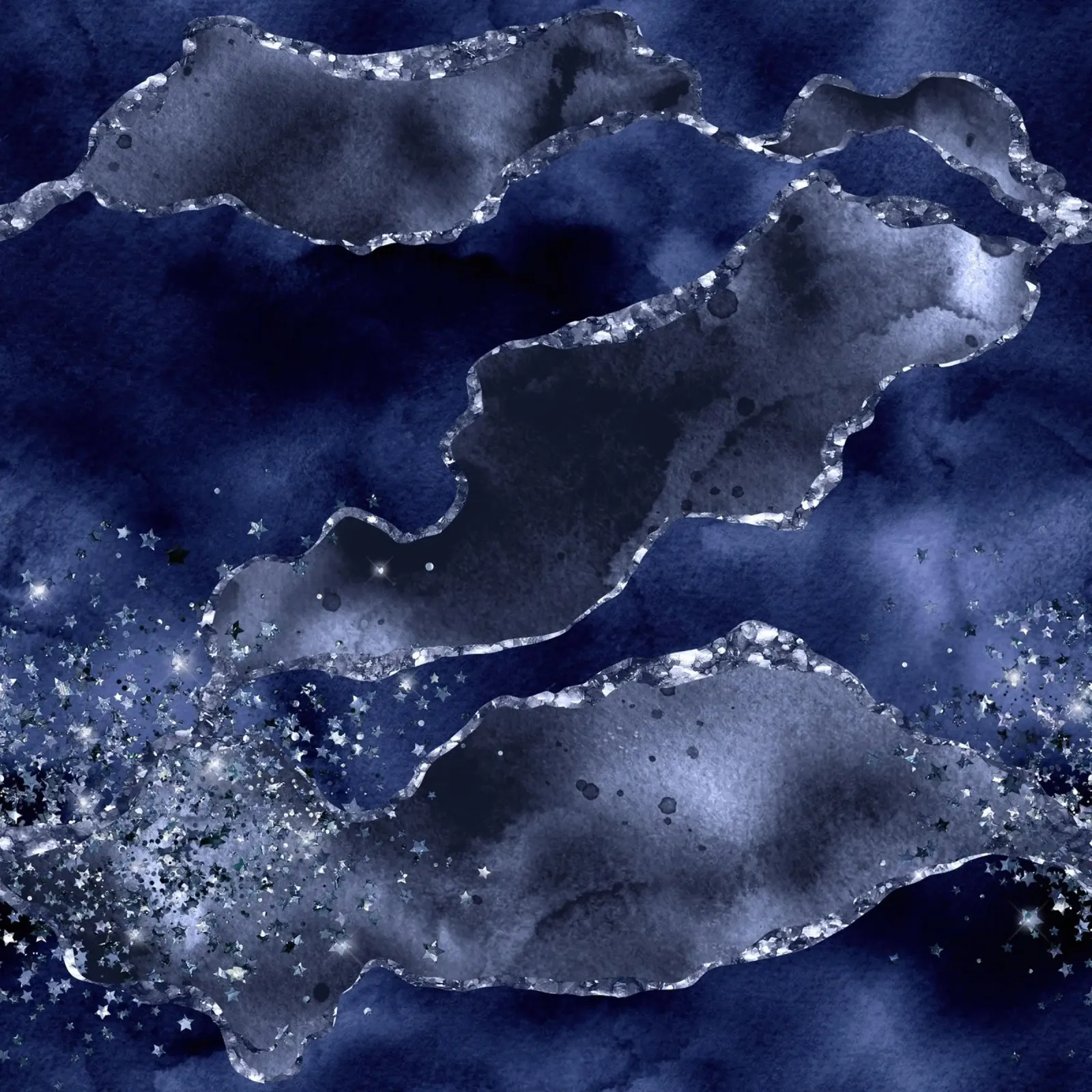 Texture agata glitterata blu navy 04 alluminio dibond da Gemstone Textures