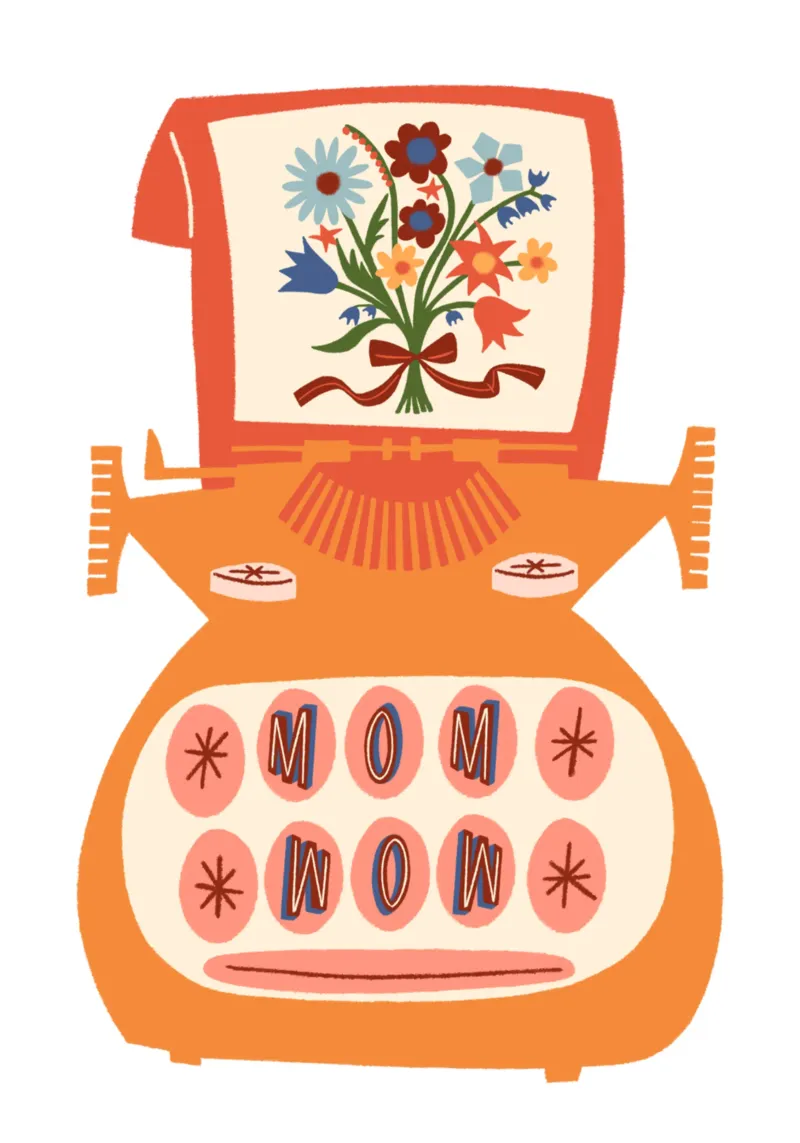 Mom Wow Alles Liebe zum Muttertag Typografie carta hahnemühle da incomeforcreatives