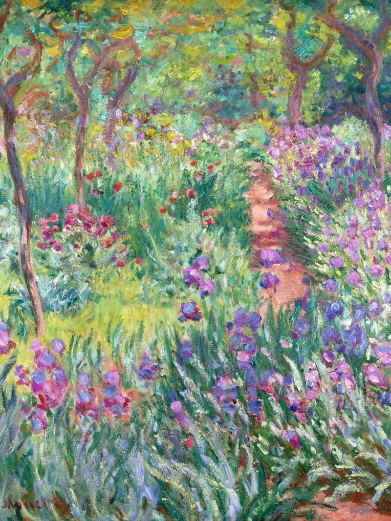 Monet - The Artist's Garden in Giverny alluminio dibond da apoloprints