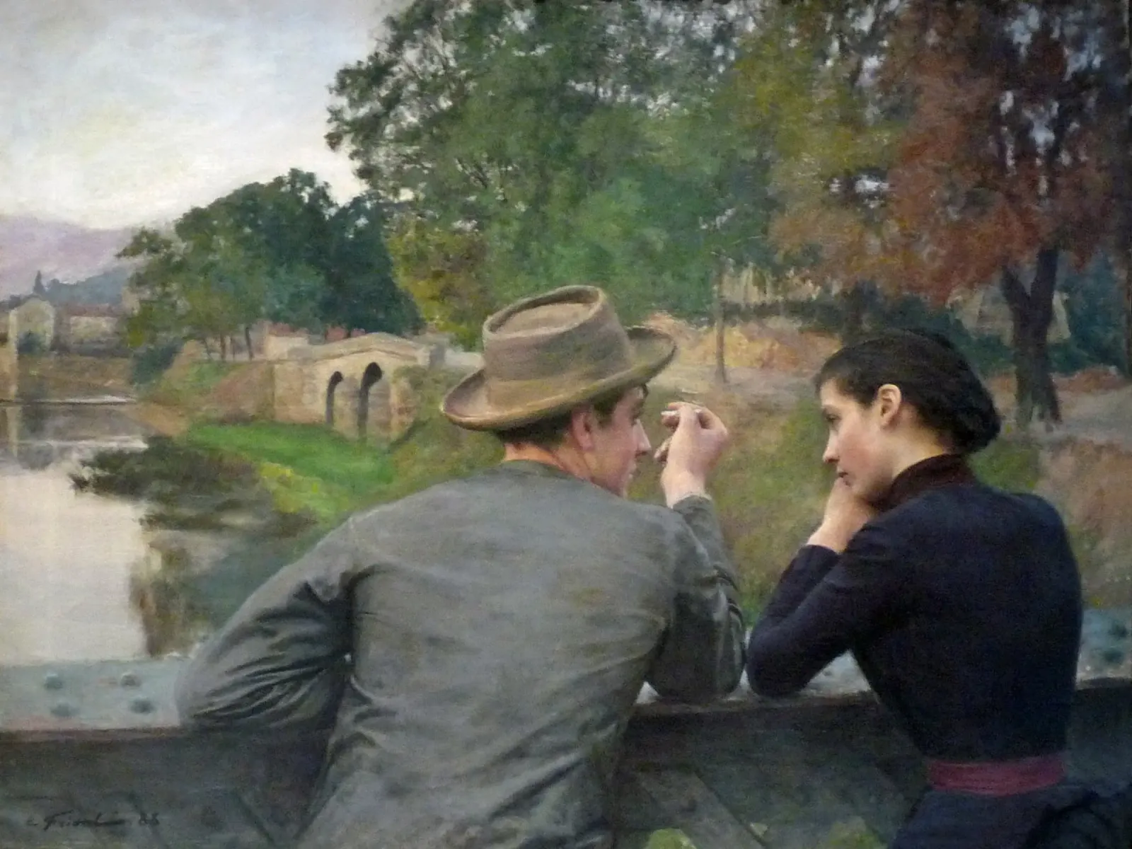 Emile Friant - Gli amanti (1888) poster da William Store