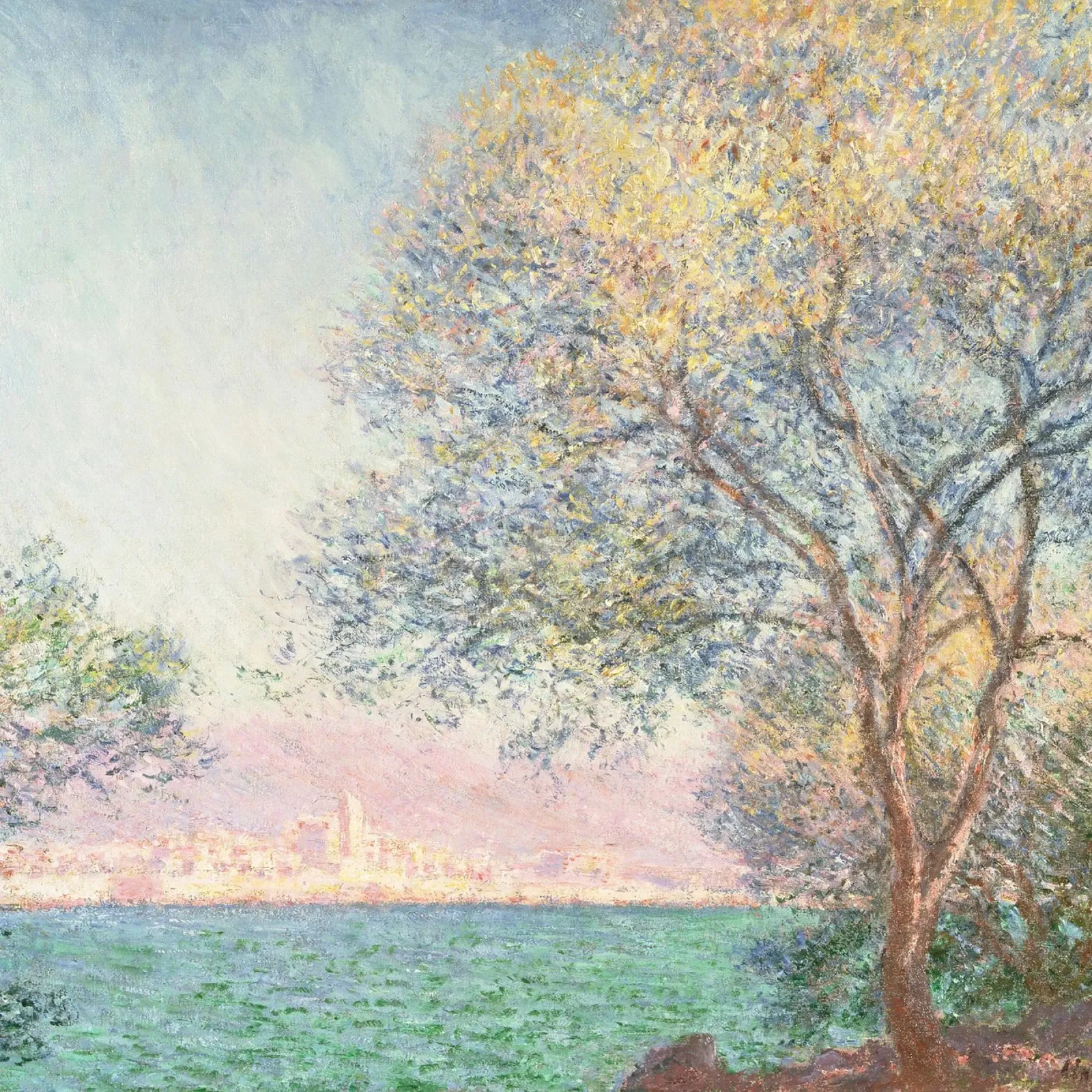 Monet - Morning at Antibes carta hahnemühle da apoloprints