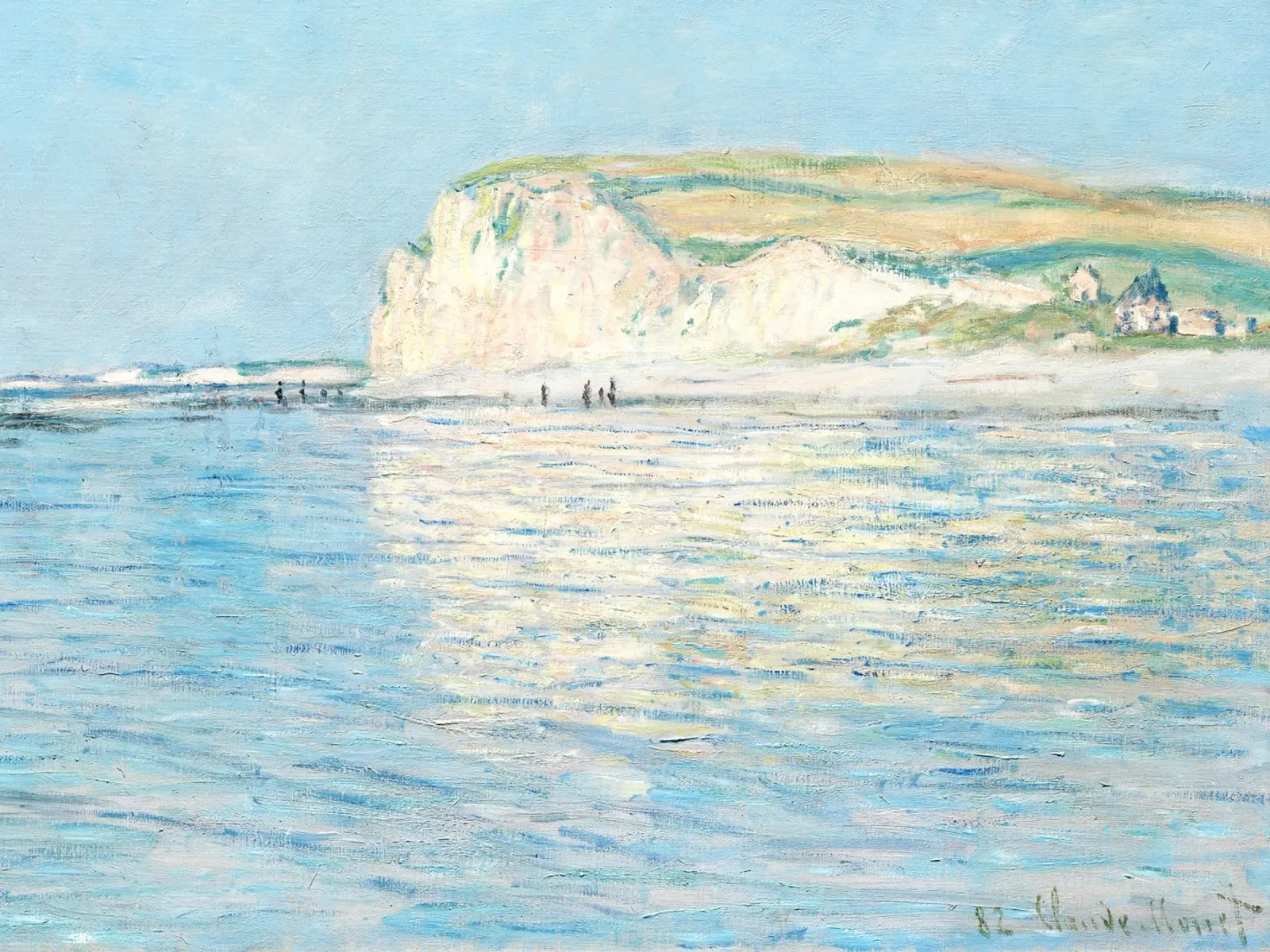 Monet - Low Tide at Pourville carta hahnemühle da apoloprints
