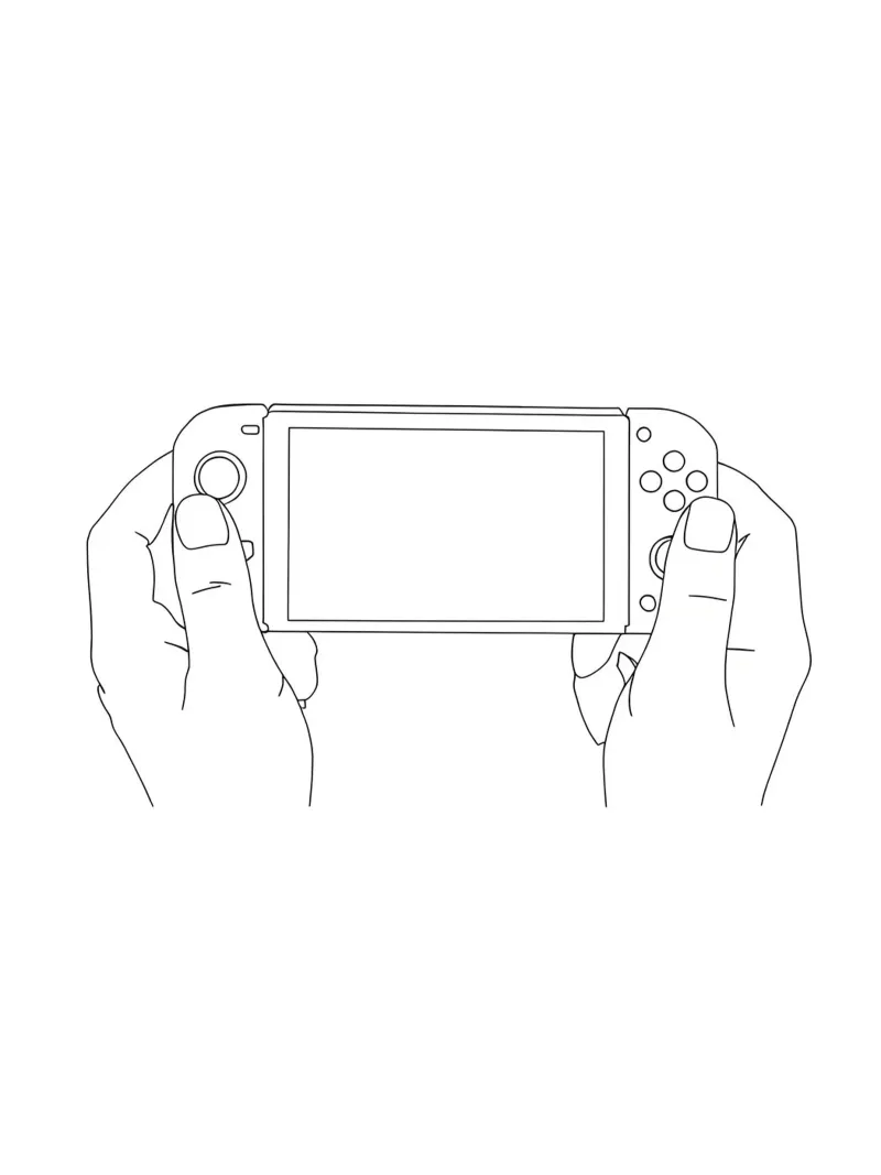Gamer - Minimalist Line Art forex plate by Viv Line Art