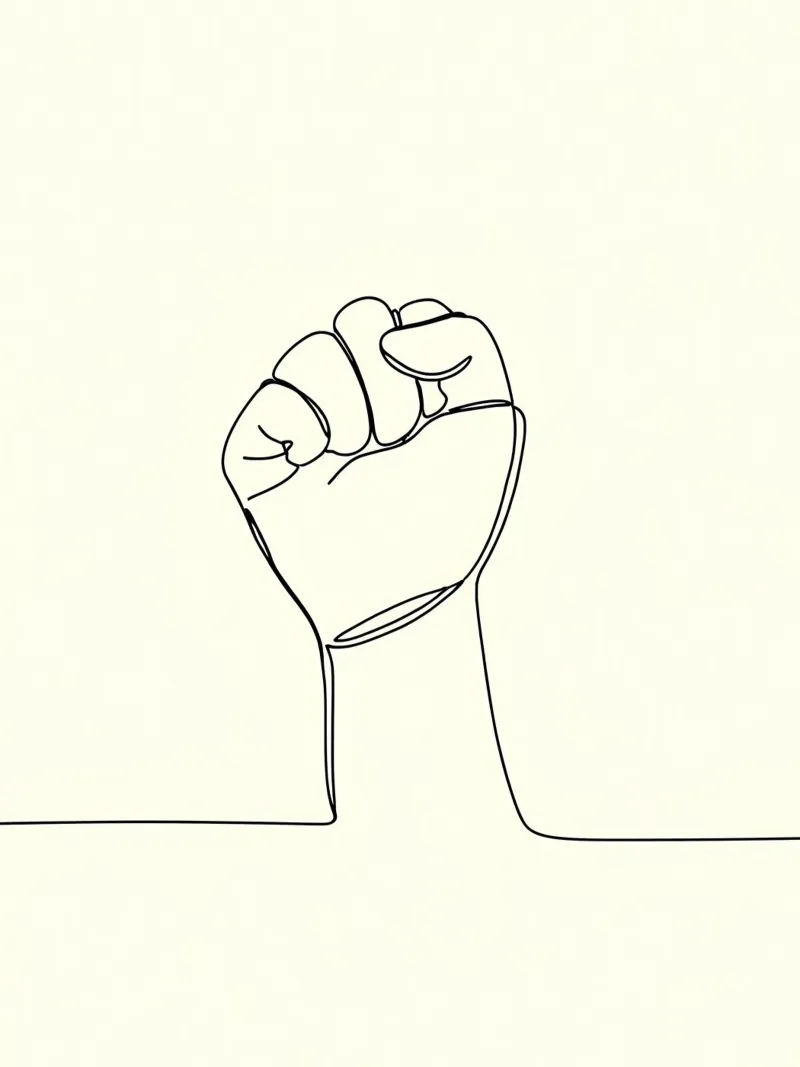 Unity - Line art minimalista pellicola backlit da Viv Line Art
