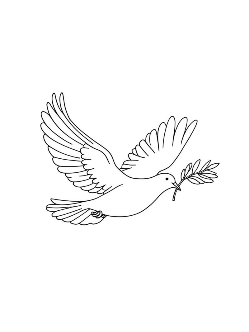 Free Bird - Minimalist Line Art canvas by Viv Line Art