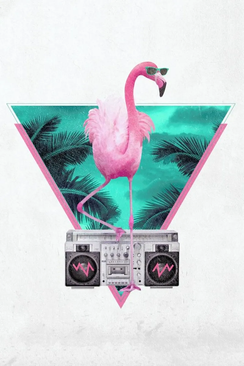Miami Flamingo pellicola backlit da Róbert Farkas