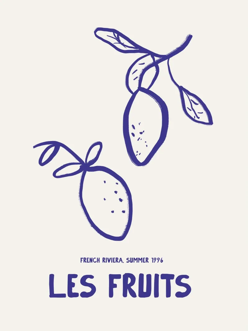 Les Fruits acrylic glass by treechild