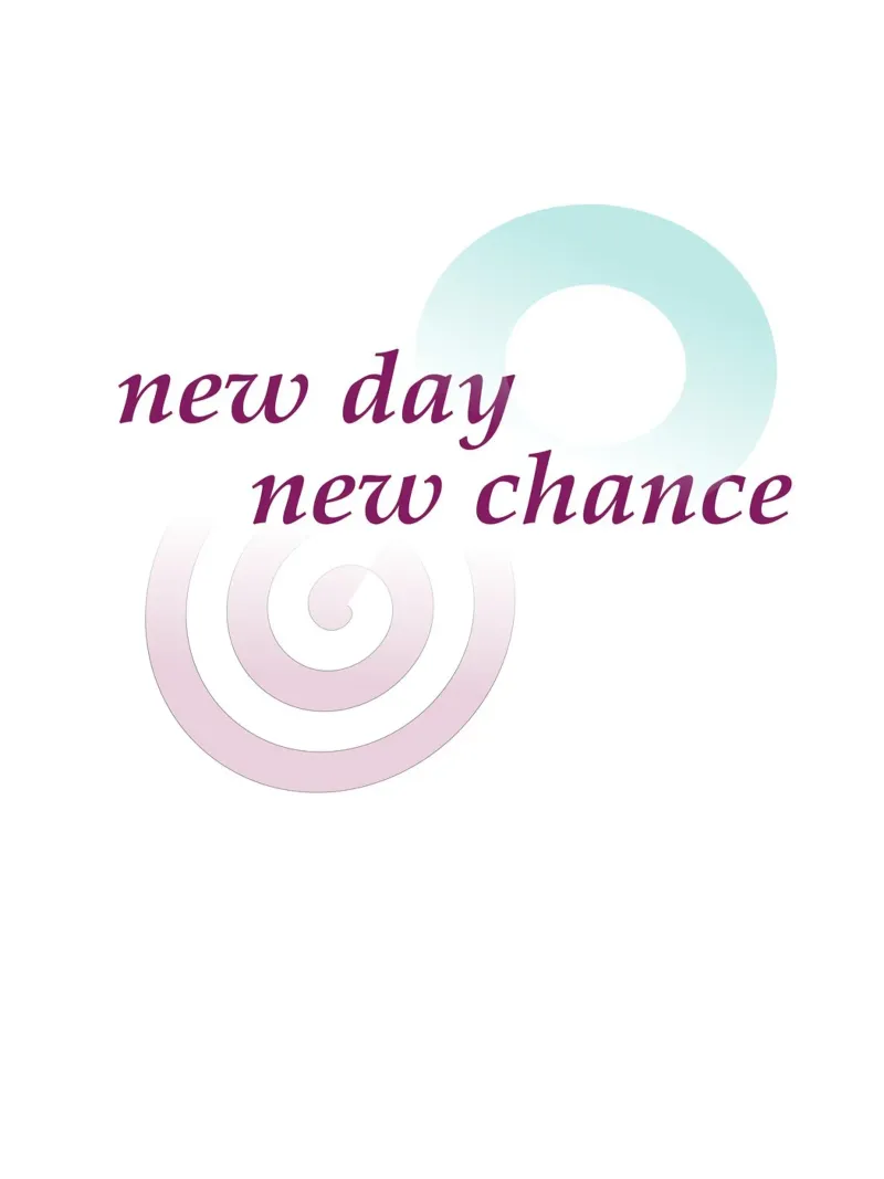 Geometric shapes with the slogan new day new chance canvas by Something for you