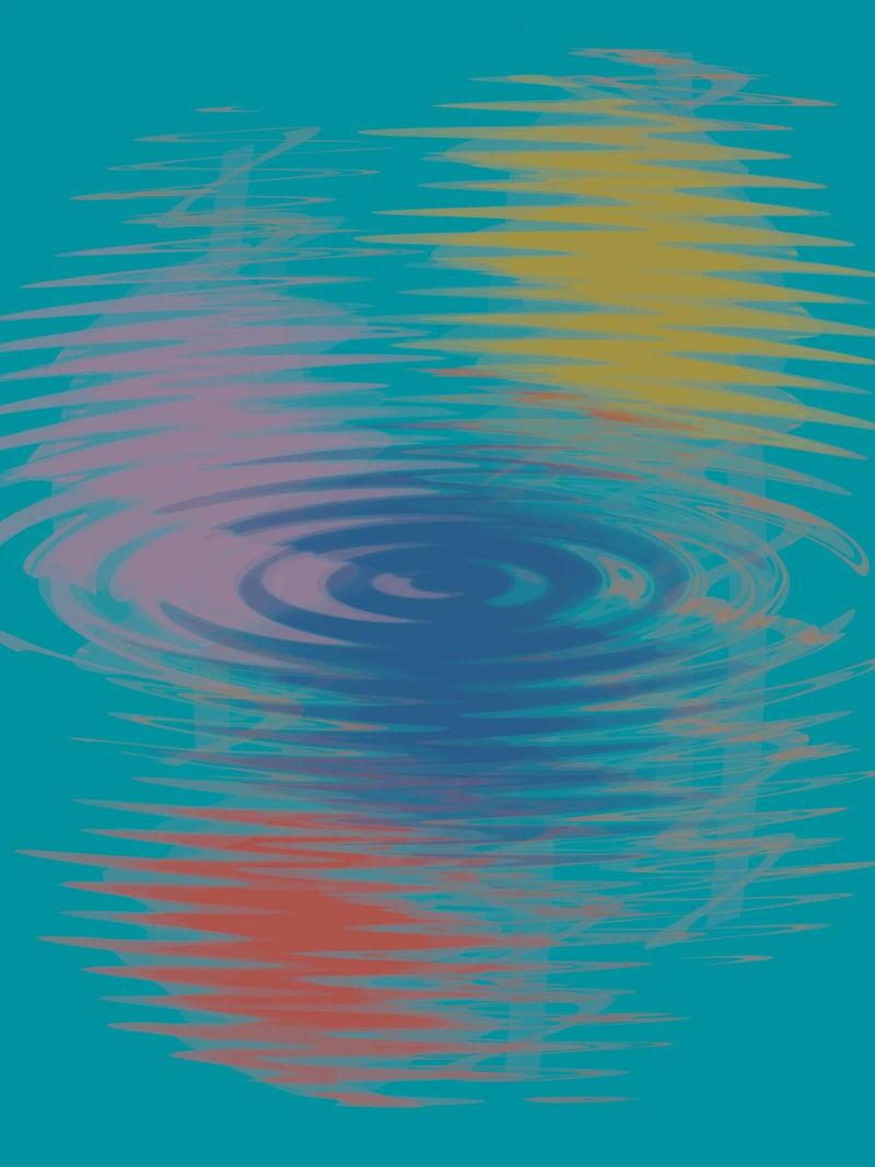 Abstract colourful wavy patterns canvas by Something for you
