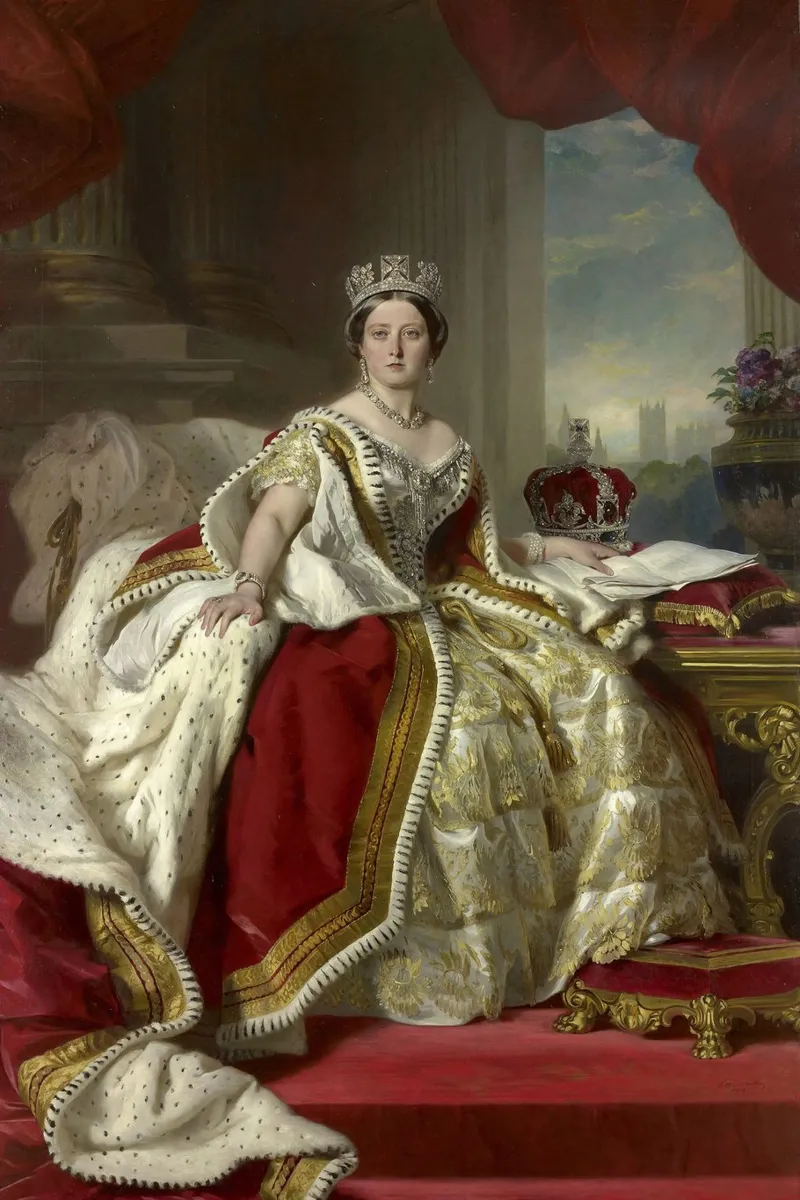 Regina Vittoria - Winterhalter, 1859 pellicola backlit da William Store