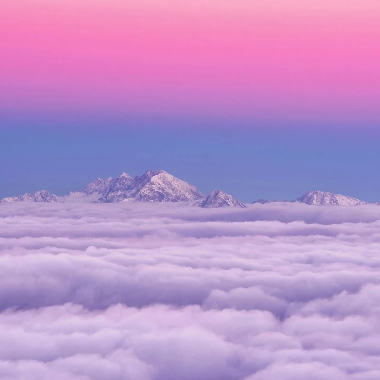 Pink in the Sky - Ales Krivec poster con telaio in legno da Pictufy