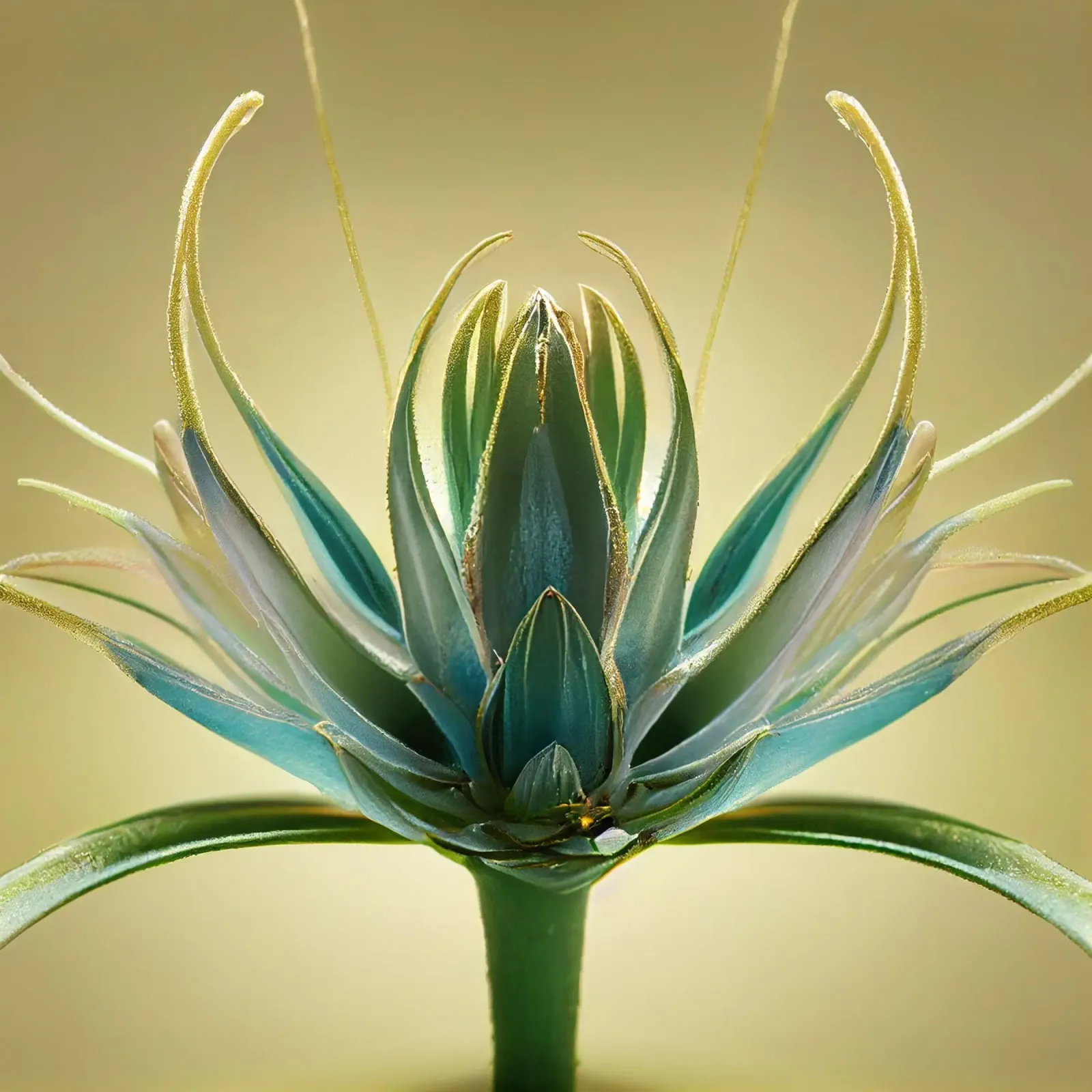 Macro fiore di Aloe Vera poster da Bold Blooms