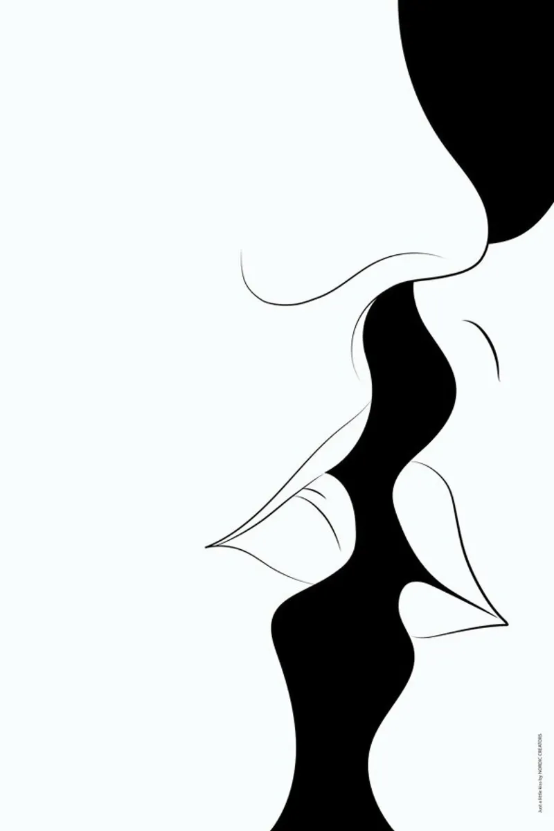 Just a White Kiss Hahnemühle von Nordic Creators