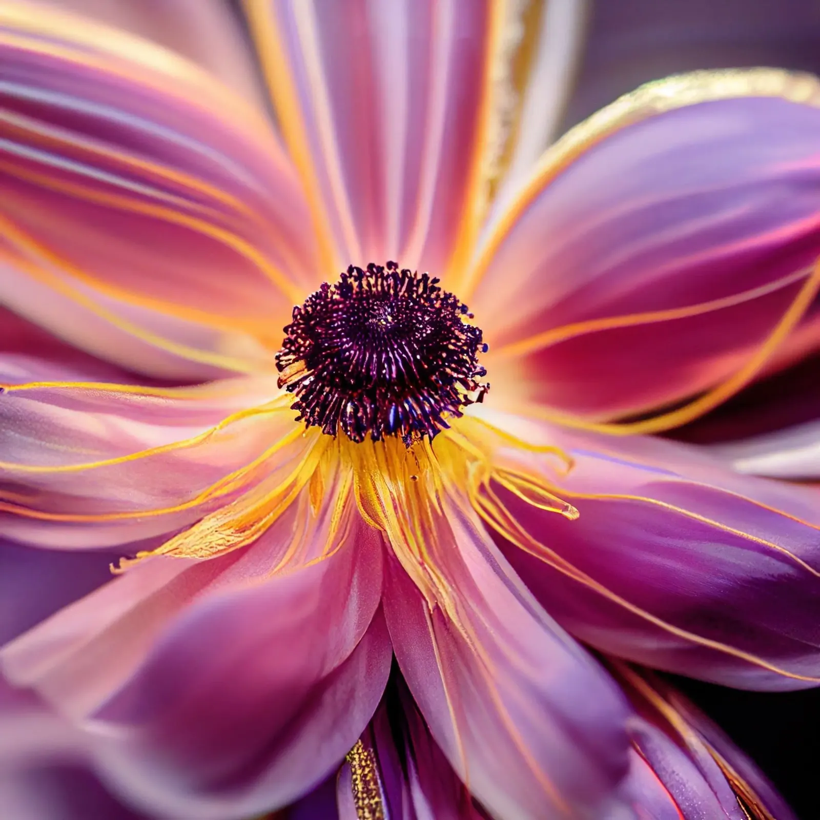 Macro fiore di anemone poster da Bold Blooms