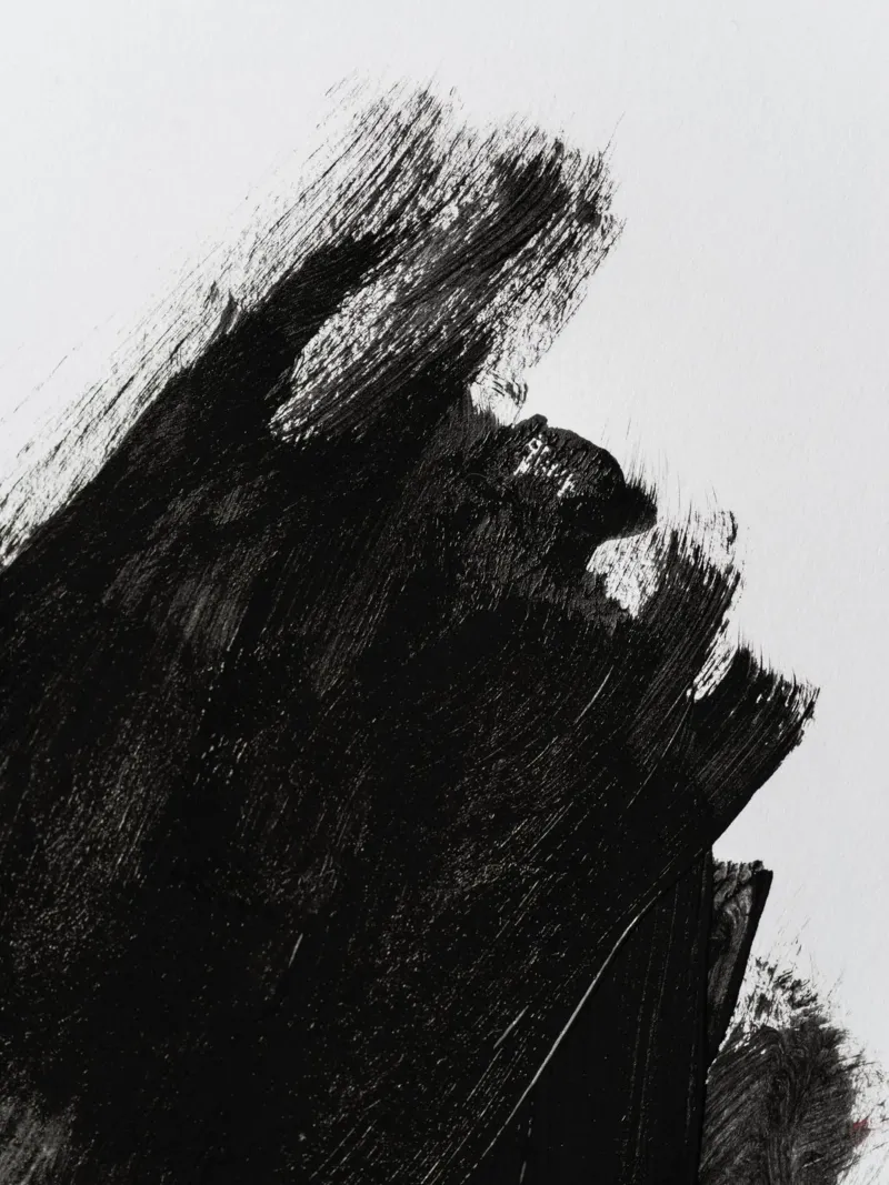 Black brushstrokes Backlit Folie von LisaArtes