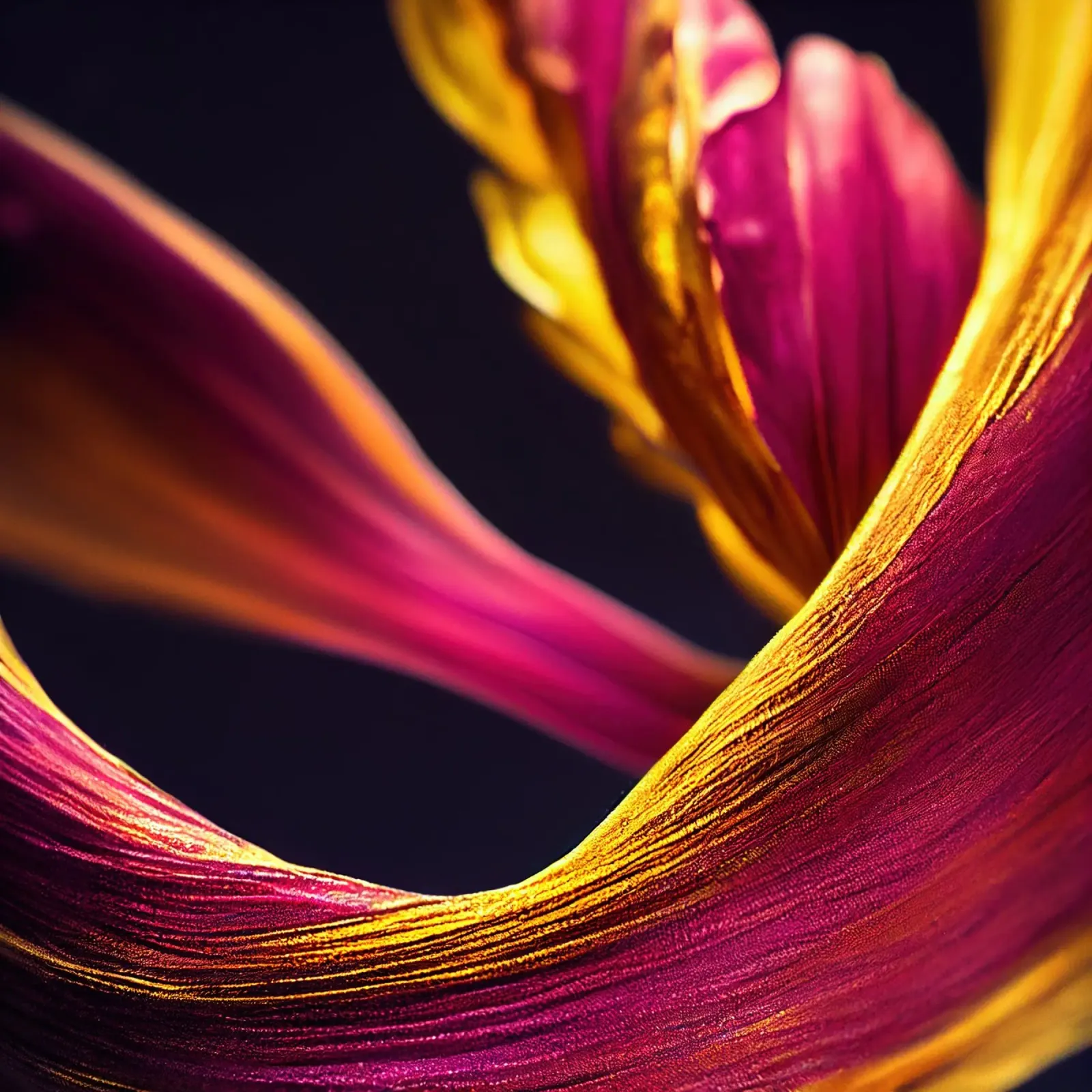 Macro Fiore di curcuma nera pellicola backlit da Bold Blooms