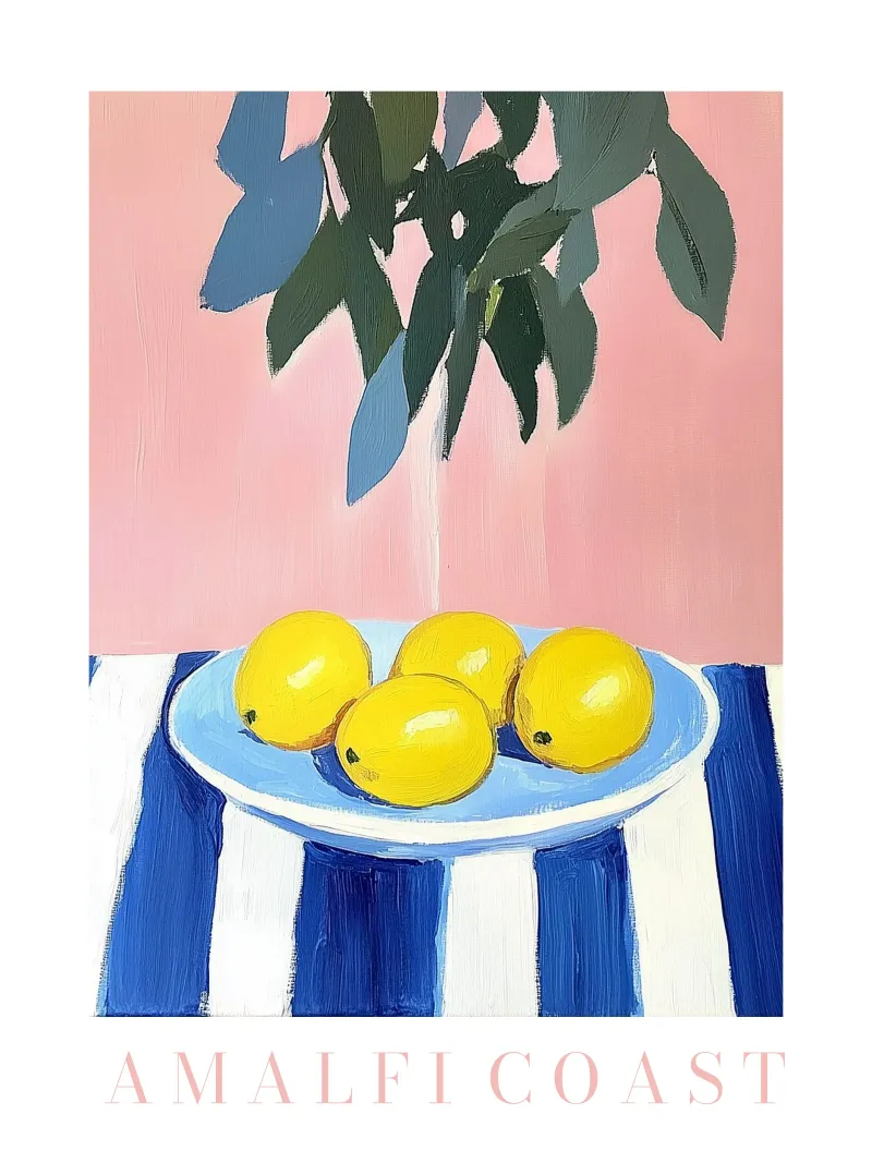Quattro limoni in Costiera Amalfitana poster da studiofox