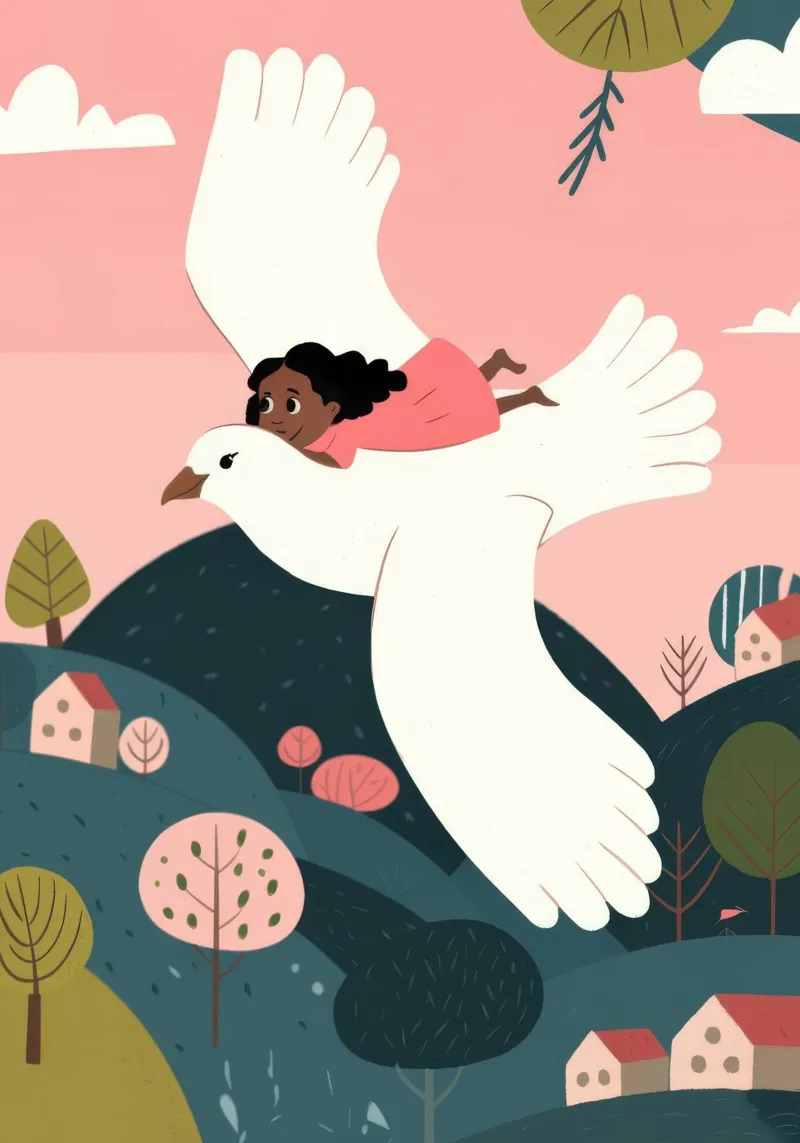 Giro dell'uccello volante poster da Emery Kate