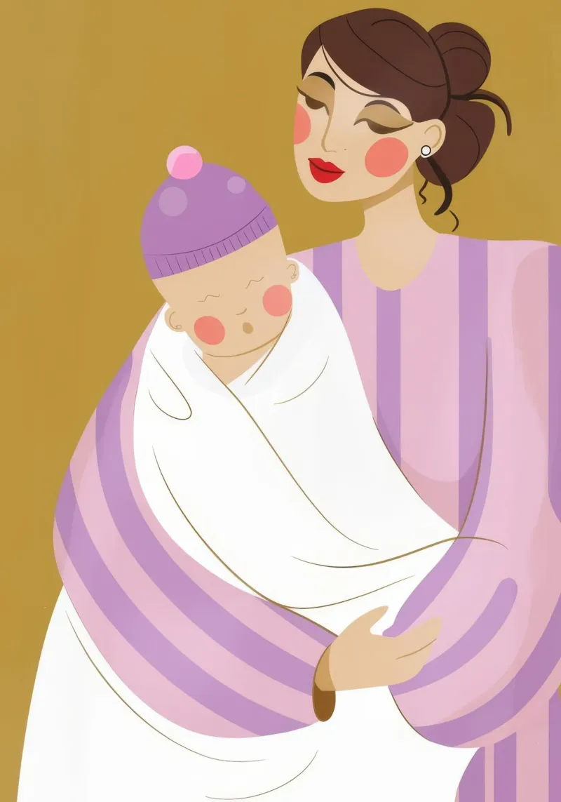Mother and Baby forex plate by Emery Kate