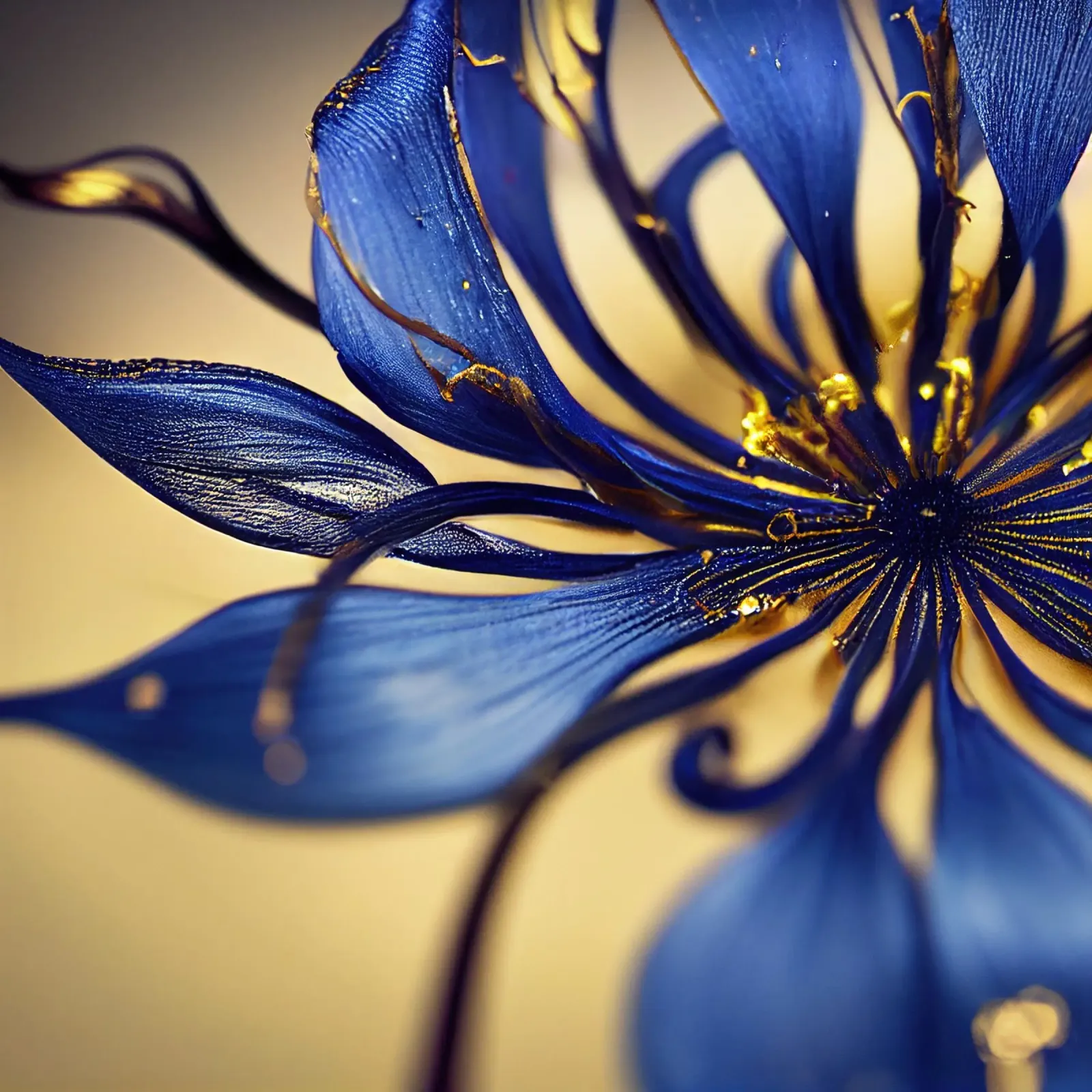 Macro fiore di stella azzurra pellicola backlit da Bold Blooms